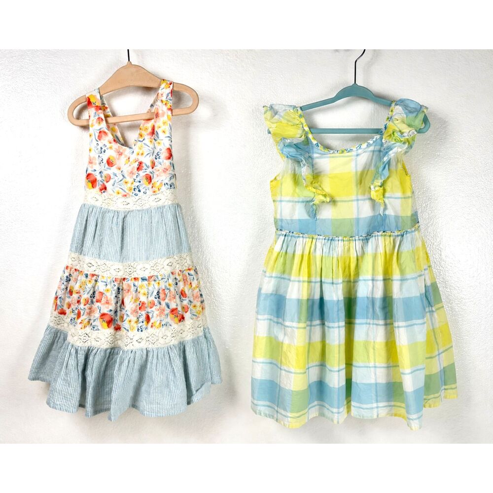Tommy Bahama Girls 2 Sundresses Toddler Size 4 Cotton Lined